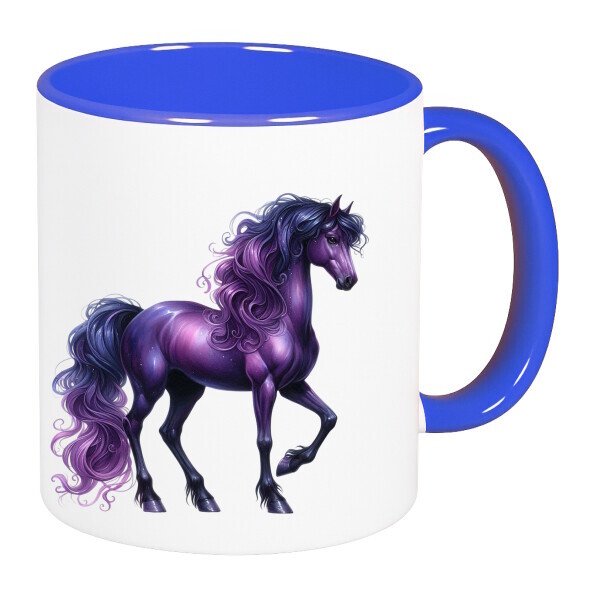 Színes fülű és belsejű bögre