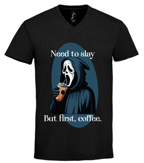 Unisex V nyakú póló