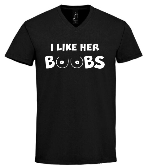 Unisex V nyakú póló