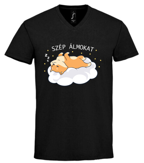 Unisex V nyakú póló