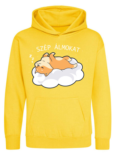 Kapucnis belebújós gyerek pulóver