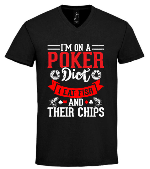 Unisex V nyakú póló