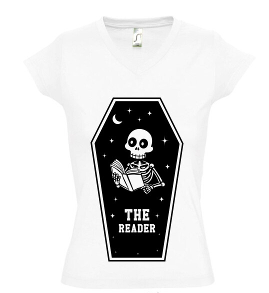 Női V nyakú póló