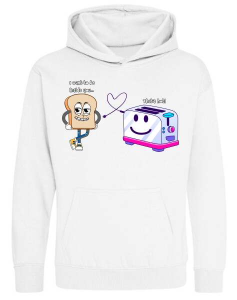 Kapucnis belebújós gyerek pulóver