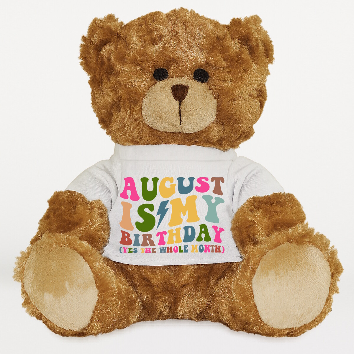 Plüssmaci egyedi pólóval