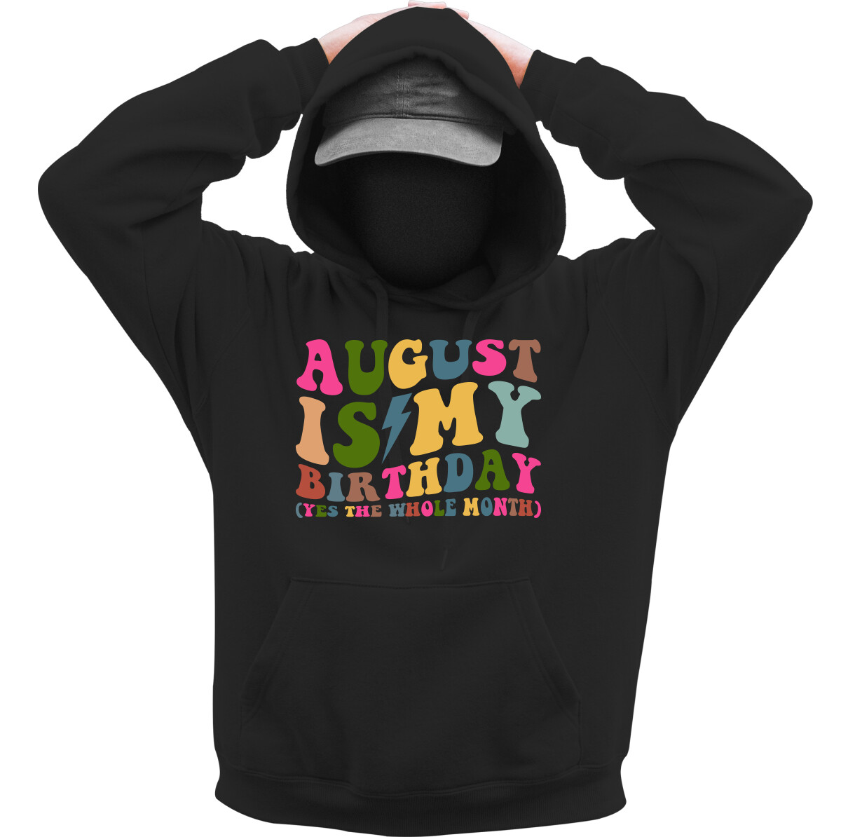 Kapucnis belebújós pulóver