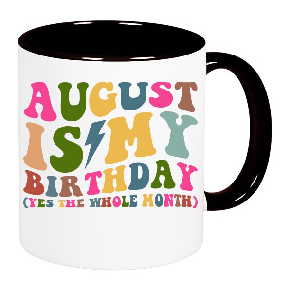 Színes fülű és belsejű bögre