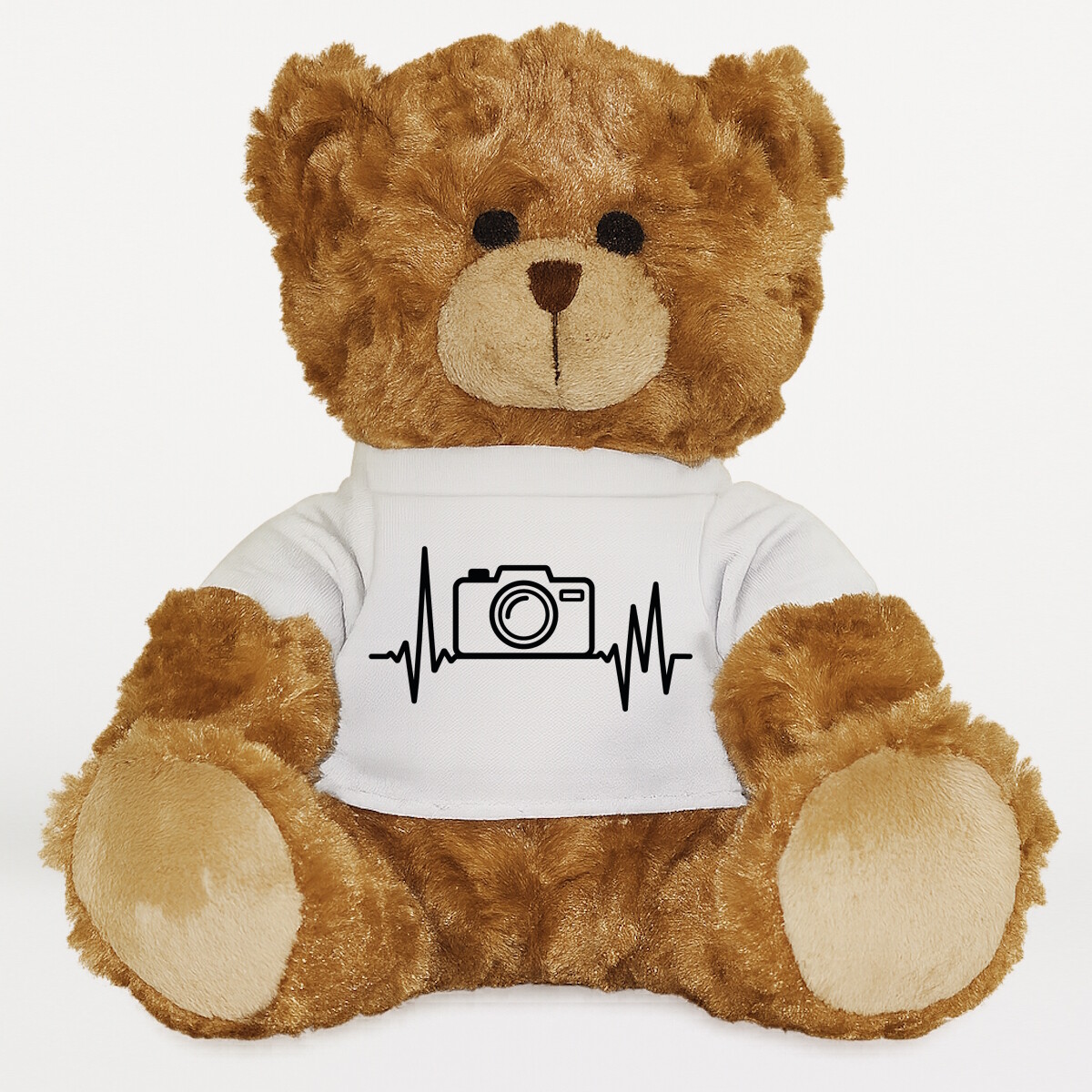 Plüssmaci egyedi pólóval