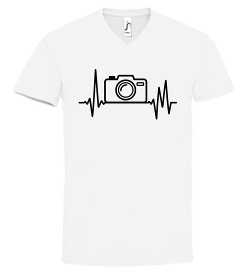 Unisex V nyakú póló