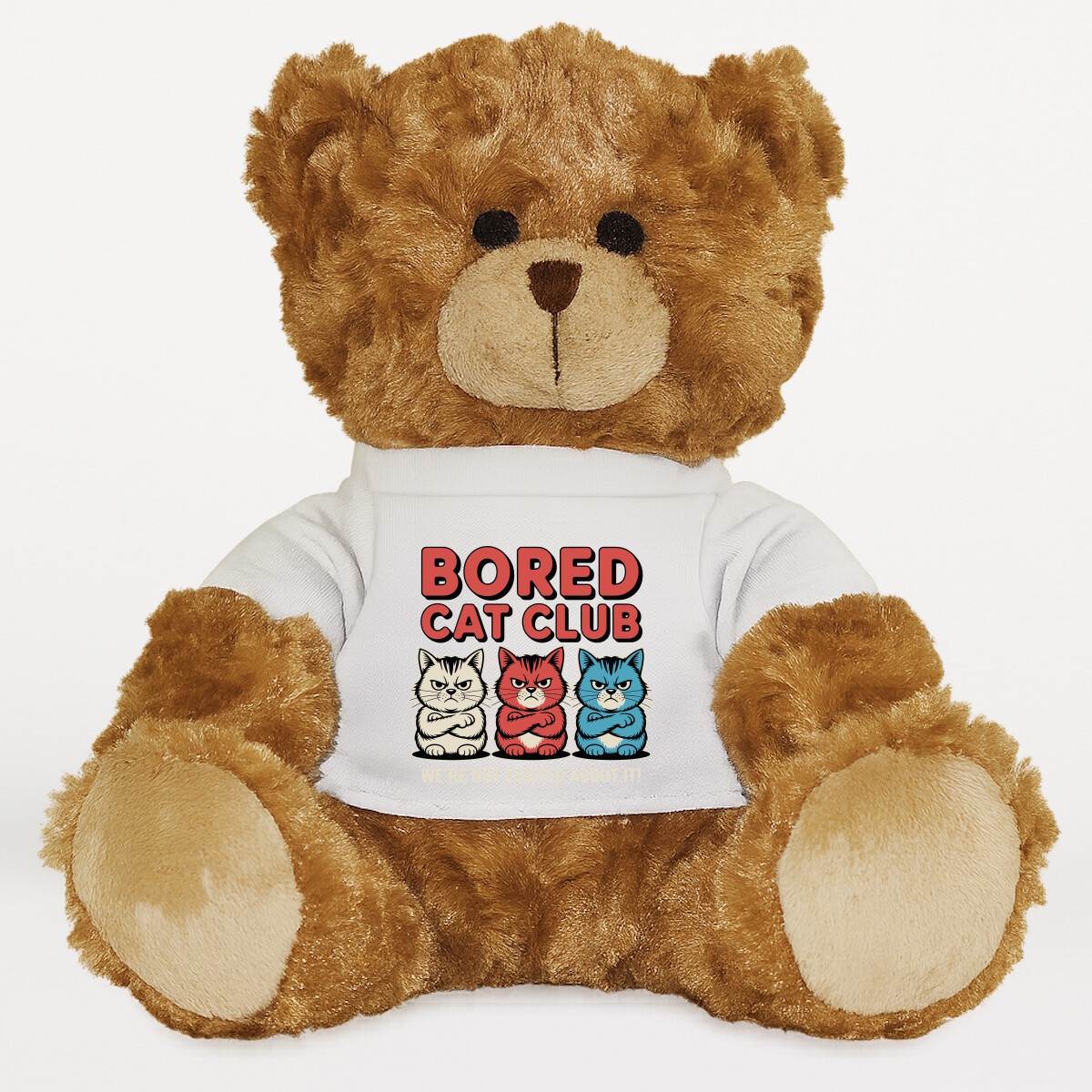 Plüssmaci egyedi pólóval