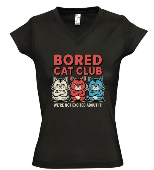 Női V nyakú póló