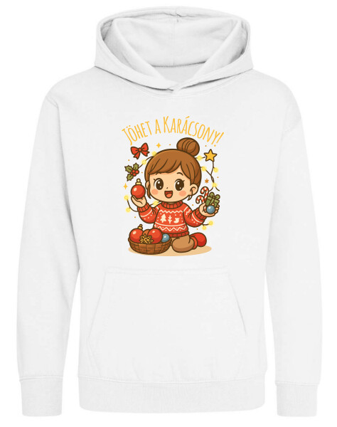 Kapucnis belebújós gyerek pulóver