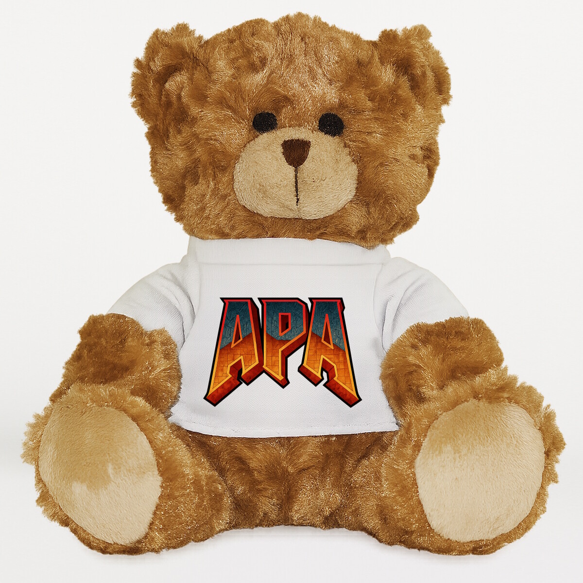 Plüssmaci egyedi pólóval