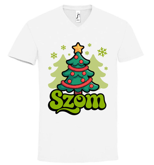 Unisex V nyakú póló