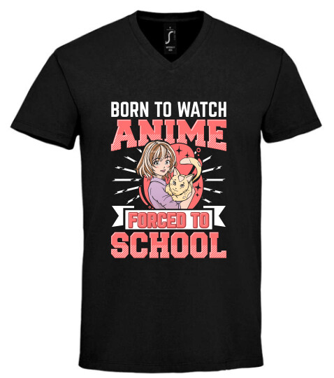 Unisex V nyakú póló