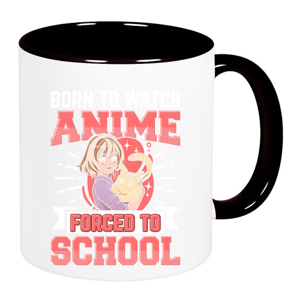 Színes fülű és belsejű bögre