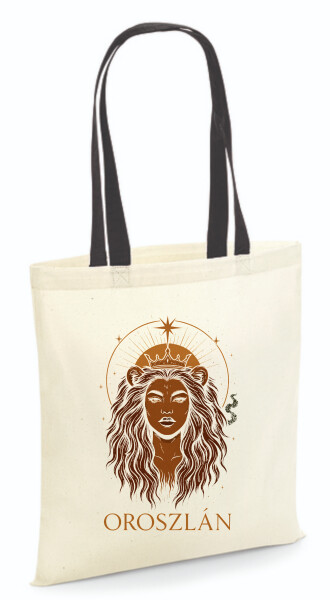 Vászontáska - színes fülű 