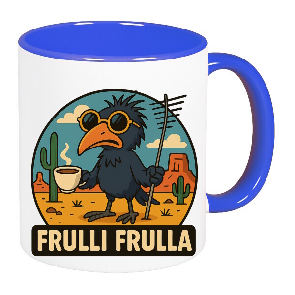 Színes fülű és belsejű bögre