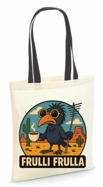 Vászontáska - színes fülű 