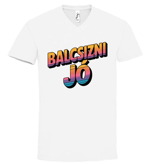 Unisex V nyakú póló