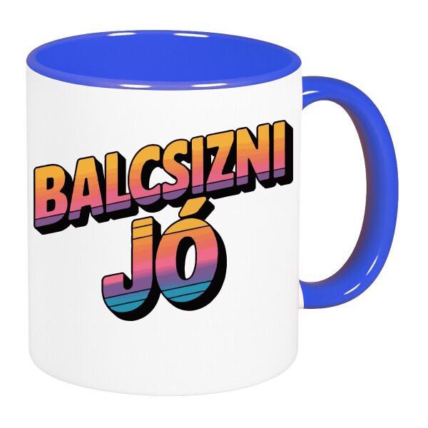 Színes fülű és belsejű bögre