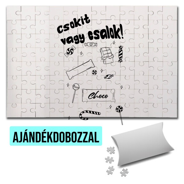 Puzzle - kirakó ajándékdobozzal
