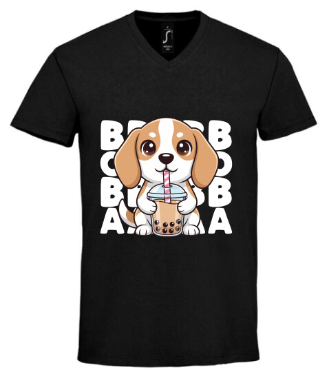 Unisex V nyakú póló