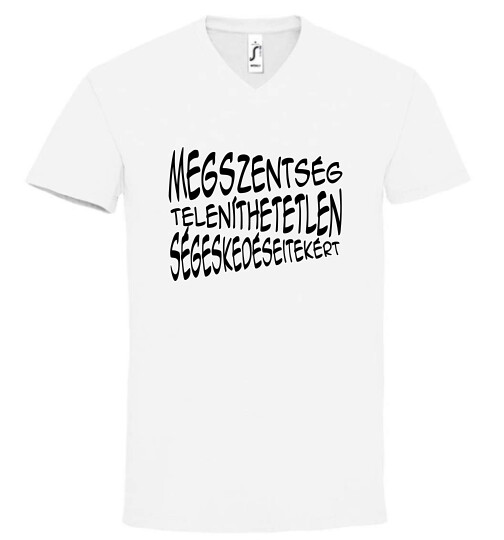 Unisex V nyakú póló