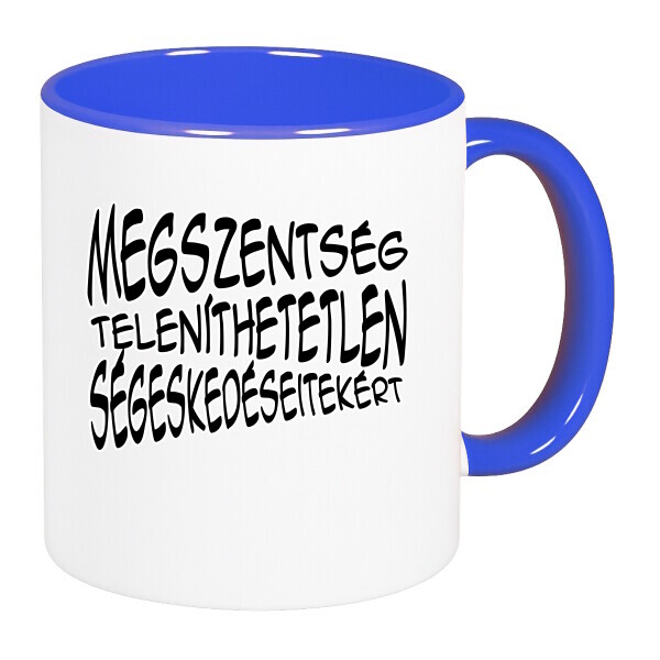 Színes fülű és belsejű bögre