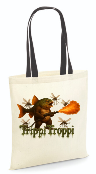 Vászontáska - színes fülű 