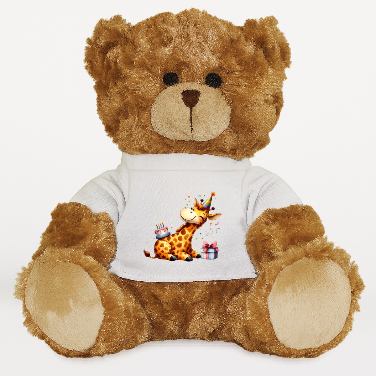 Plüssmaci egyedi pólóval