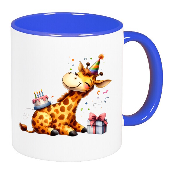 Színes fülű és belsejű bögre