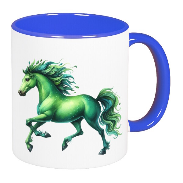 Színes fülű és belsejű bögre