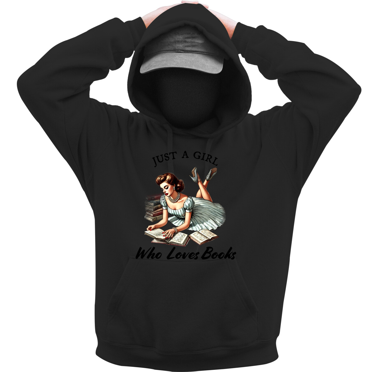 Kapucnis belebújós pulóver