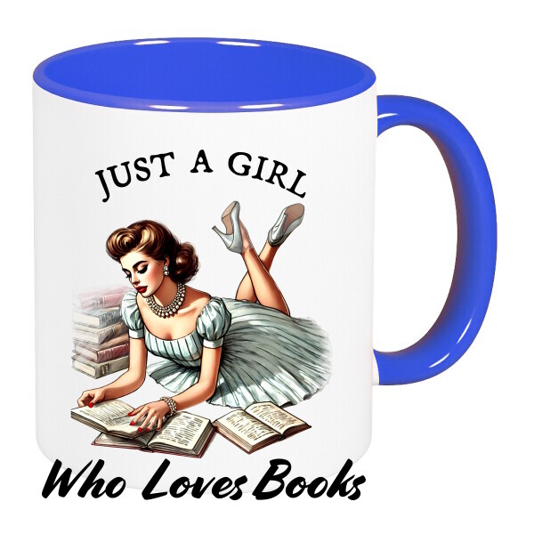 Színes fülű és belsejű bögre