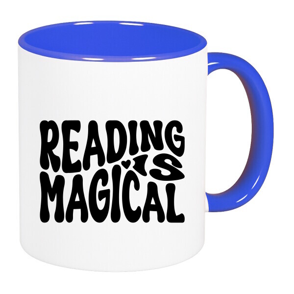 Színes fülű és belsejű bögre