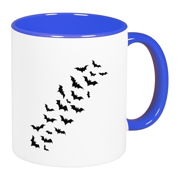 Színes fülű és belsejű bögre