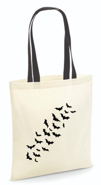 Vászontáska - színes fülű 