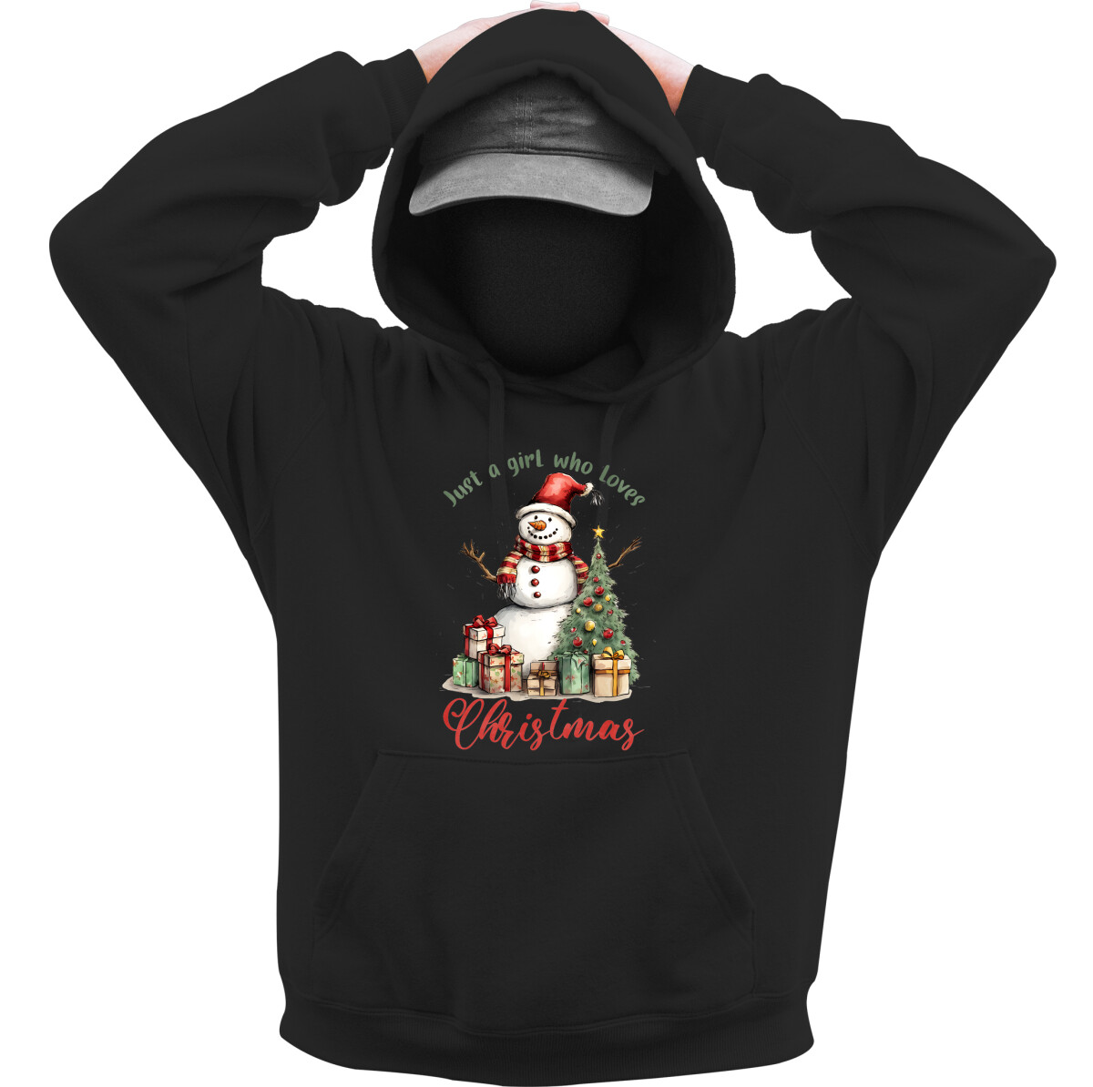 Kapucnis belebújós pulóver