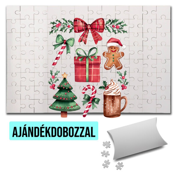 Puzzle - kirakó ajándékdobozzal