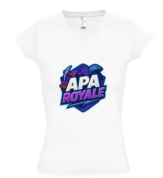 Női V nyakú póló