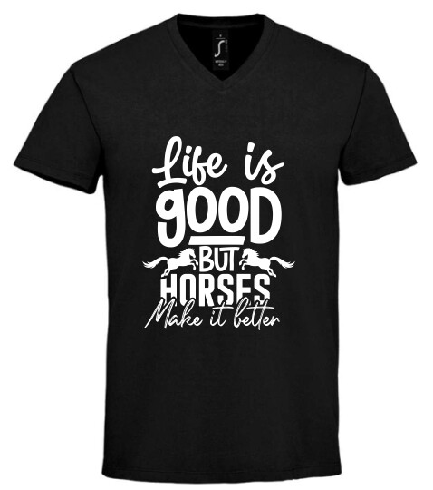 Unisex V nyakú póló