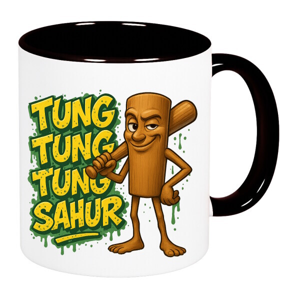 Színes fülű és belsejű bögre