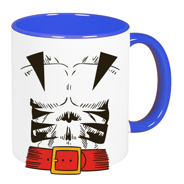 Színes fülű és belsejű bögre