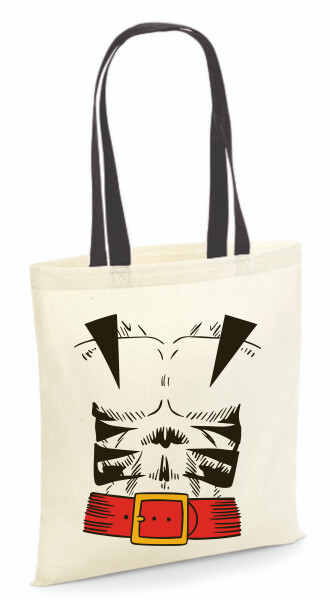 Vászontáska - színes fülű 