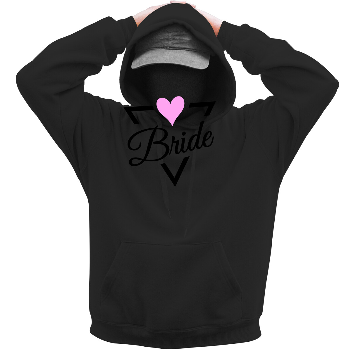 Kapucnis belebújós pulóver