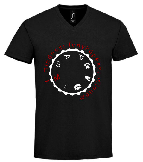 Unisex V nyakú póló