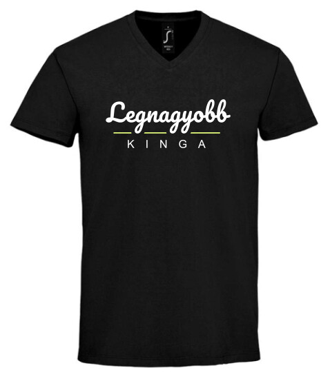 Unisex V nyakú póló