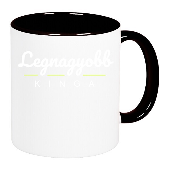 Színes fülű és belsejű bögre