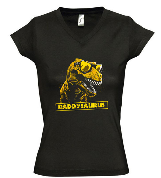 Női V nyakú póló